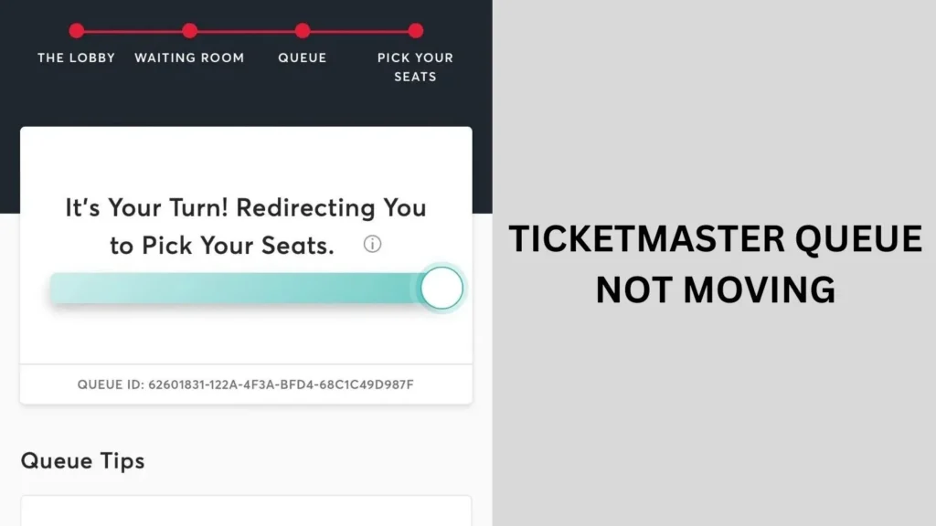 ticketmaster queue not moving